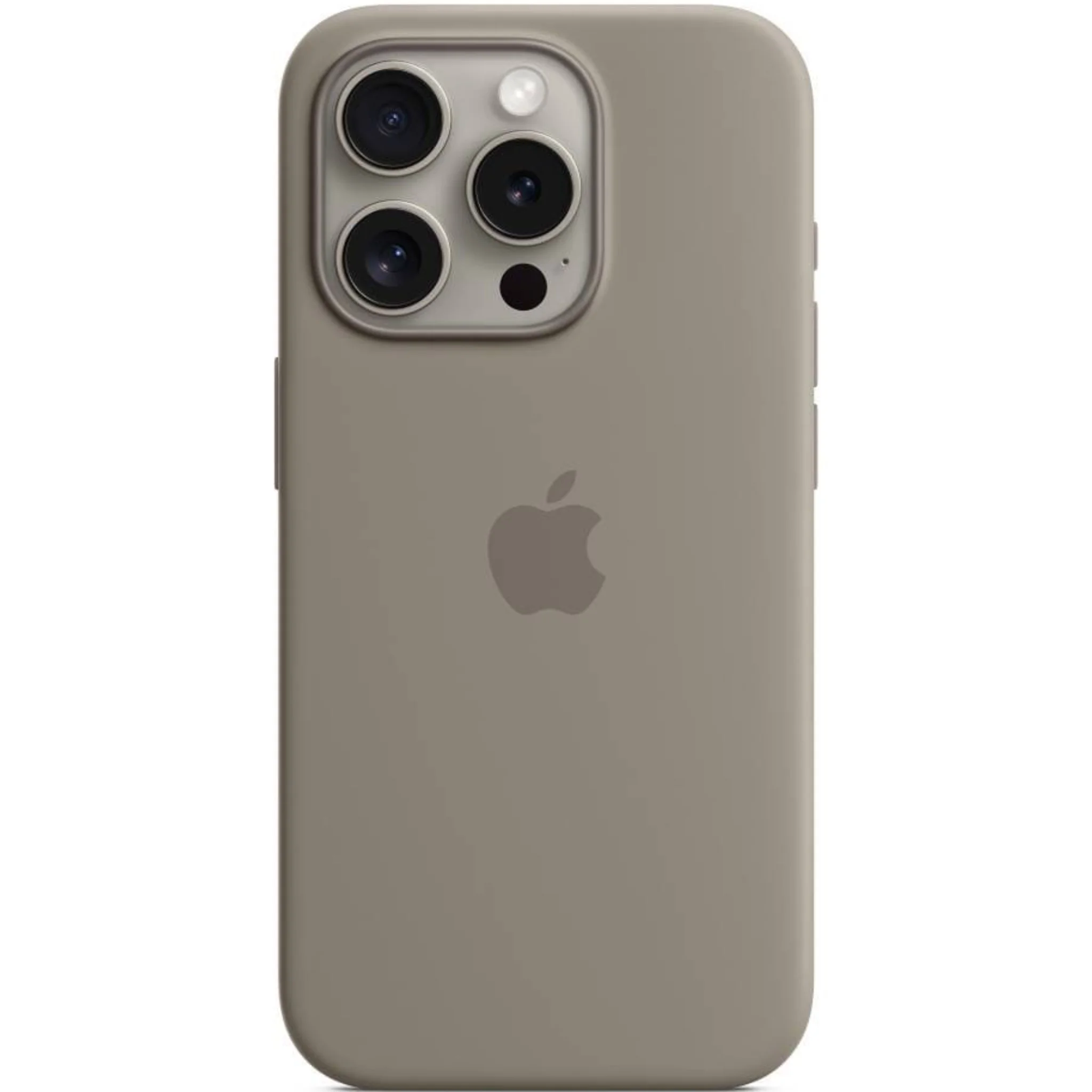Чехол силиконовый MagSafe iPhone 15 Pro, натуральный титан