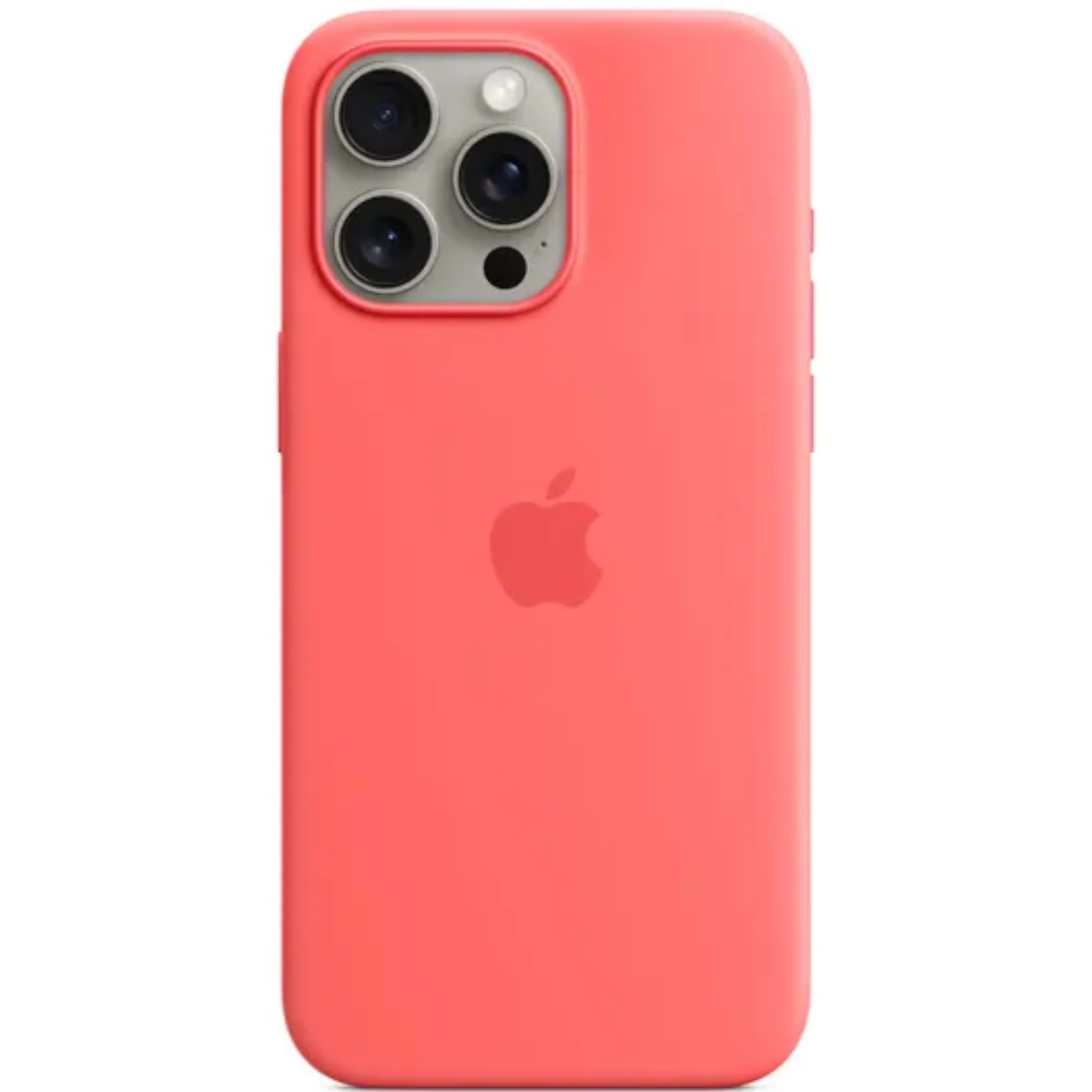 Чехол силиконовый MagSafe iPhone 15 Pro, гуава